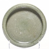 CHINESE CRACKLE GLAZED LOW BOWL 2d1a20