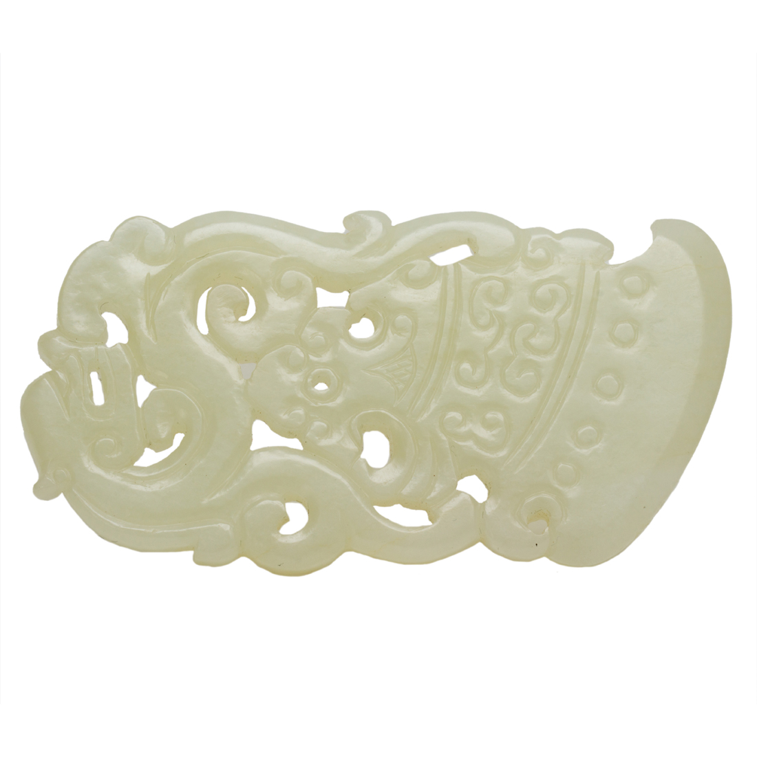 CHINESE WHITE JADE PENDANT Chinese 2d1a19