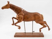 FRENCH ARTICULATED WOODEN HORSE MODEL