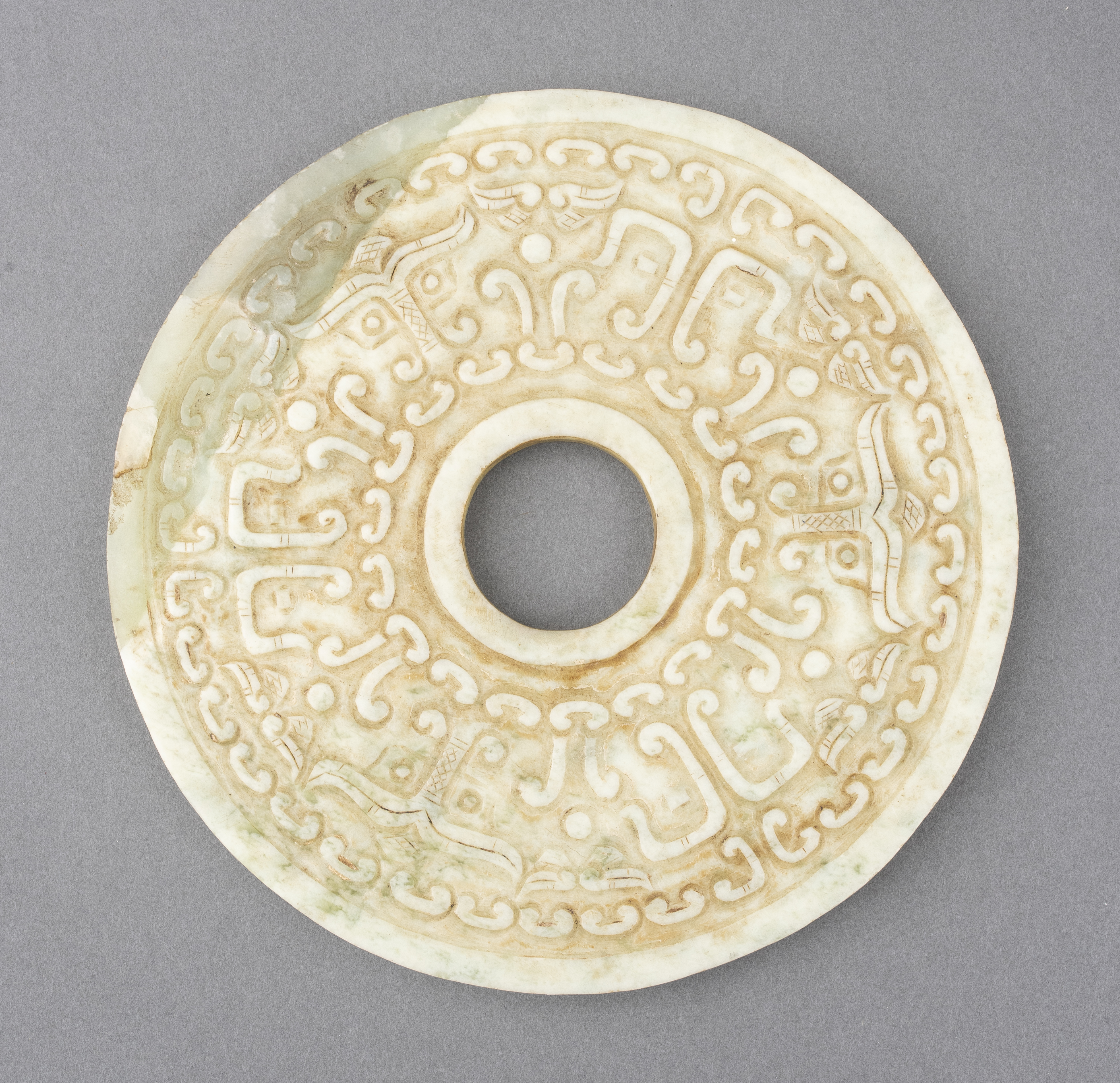 CHINESE ARCHAISTIC HARDSTONE CARVED 2d206b