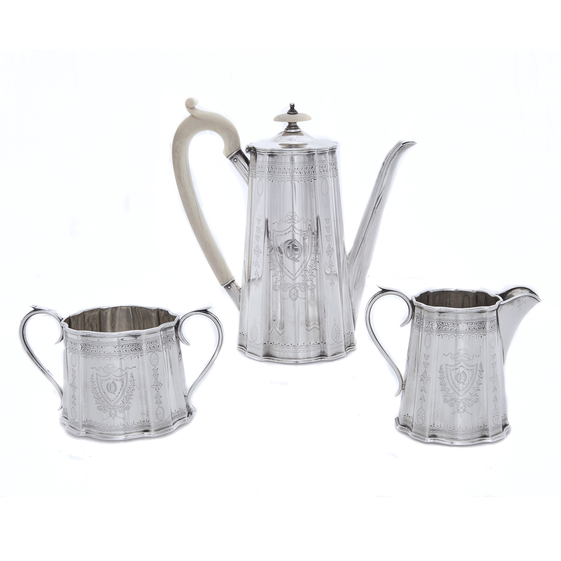 A BRITISH STERLING COFFEE SET  2d2178