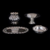  4 PC MODERN STERLING HOLLOW WARE  2d2183