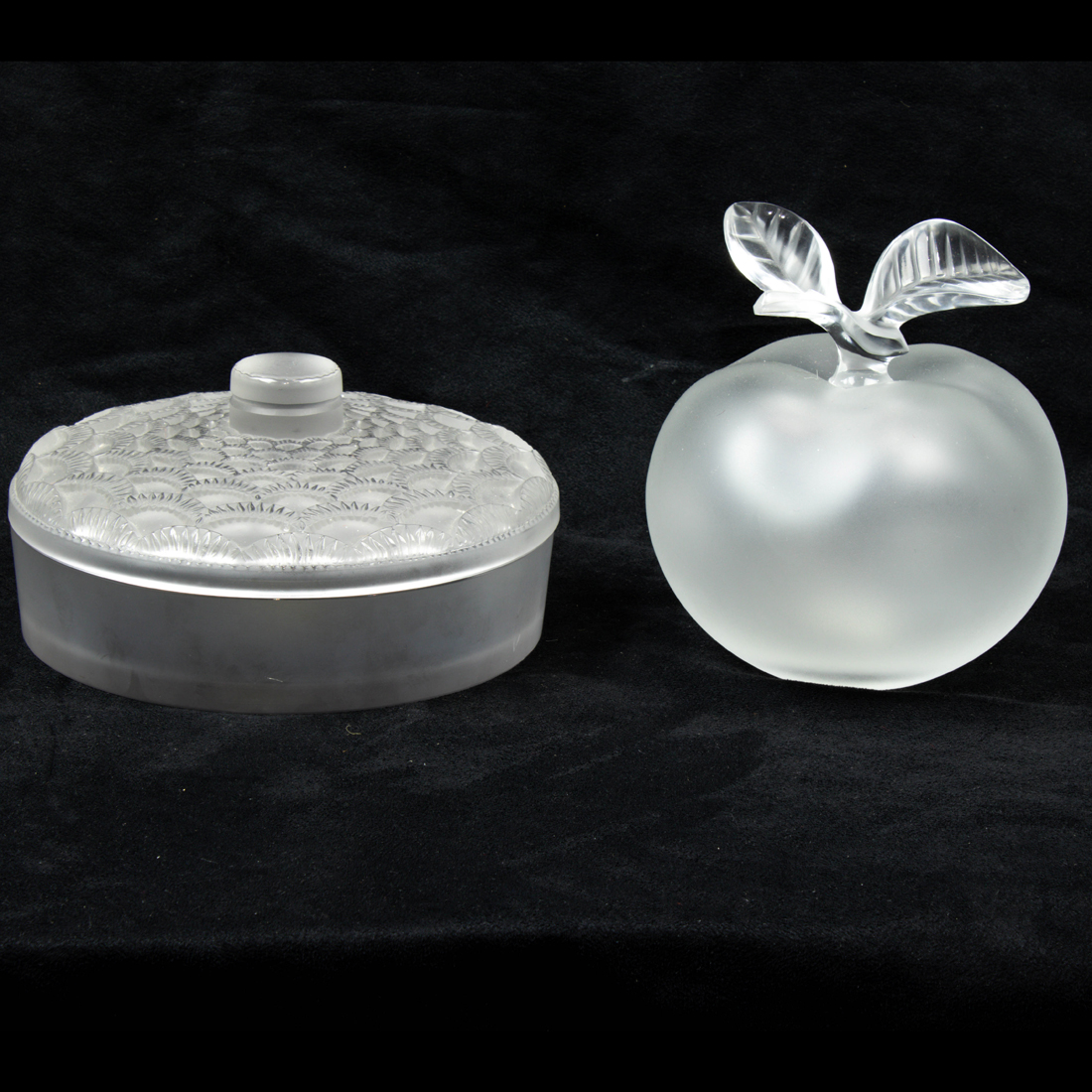  LOT OF 2 LALIQUE FROSTED AND 2d2195