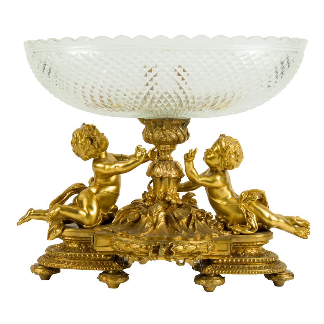 A LOUIS XVI STYLE CUT GLASS AND 2d26cb