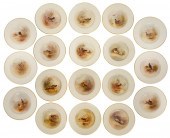 18 ROYAL WORCESTER WILD GAME PLATES