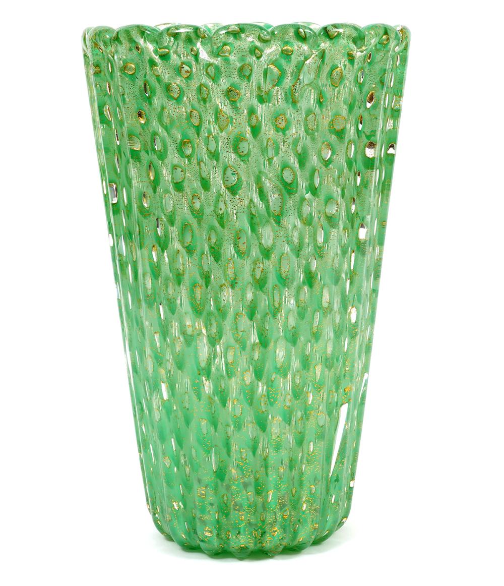 BAROVIER TOSO MURANO GREEN GLASS 2d0852