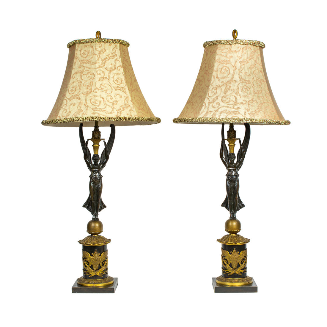 A PAIR OF FRENCH EMPIRE GILT AND 2d0ec7