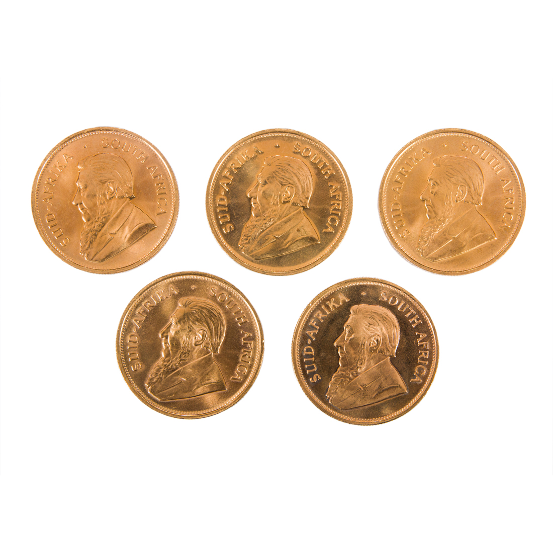  LOT OF 5 1976 SOUTH AFRICAN GOLD 2d1113