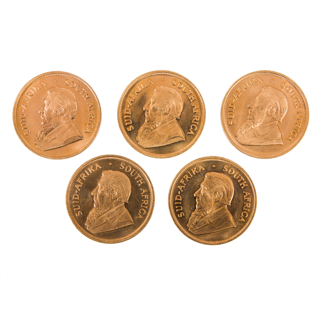  LOT OF 5 1978 SOUTH AFRICAN GOLD 2d1115