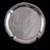 A GEORGE III STERLING SILVER SALVER  2d1138