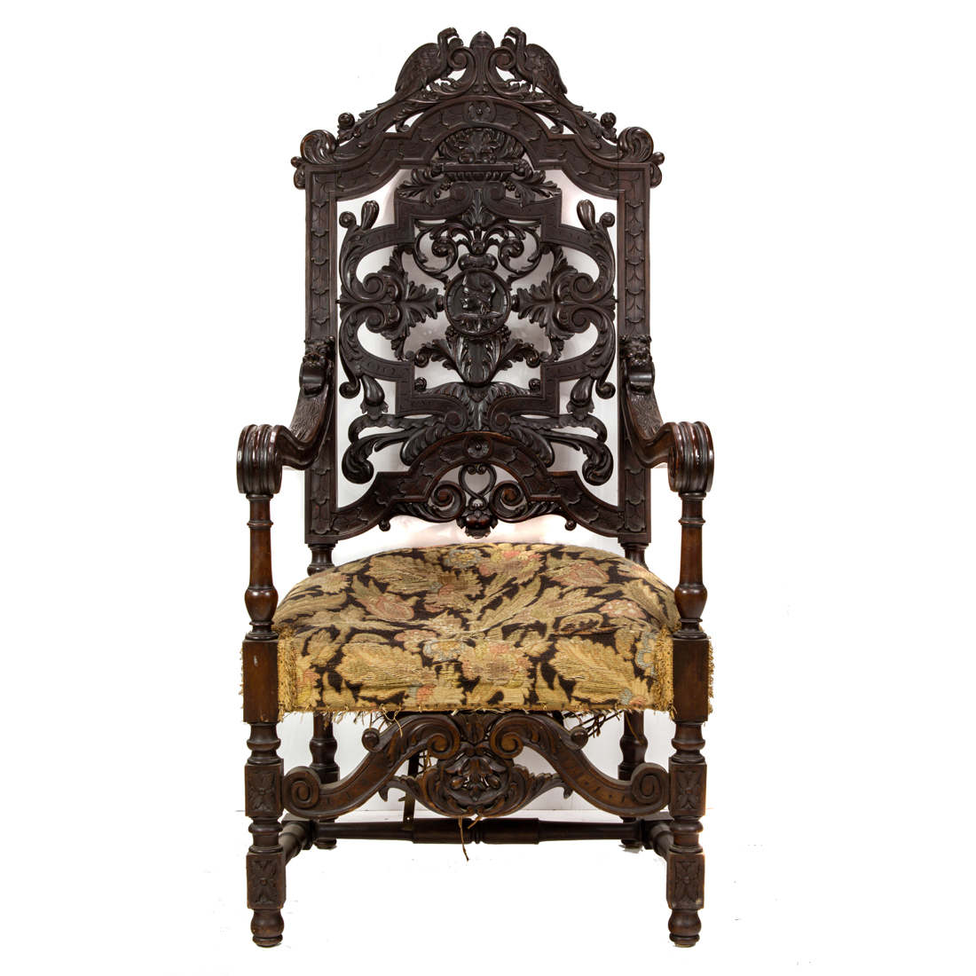 A BAROQUE STYLE REIN BACK CHAIR 2d1296