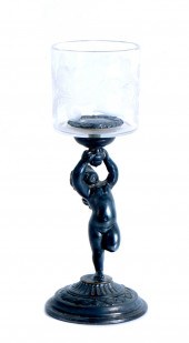 PAIRPOINT FIGURAL PUTTO SILVER 2d47b4