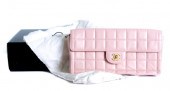 ROSE QUILTED CALFSKIN CHANEL CLUTCH