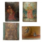  LOT OF 5 SPANISH COLONIAL TIN 2d2fd8