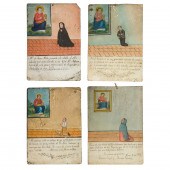  LOT OF 4 MEXICAN SPANISH COLONIAL 2d2fd2