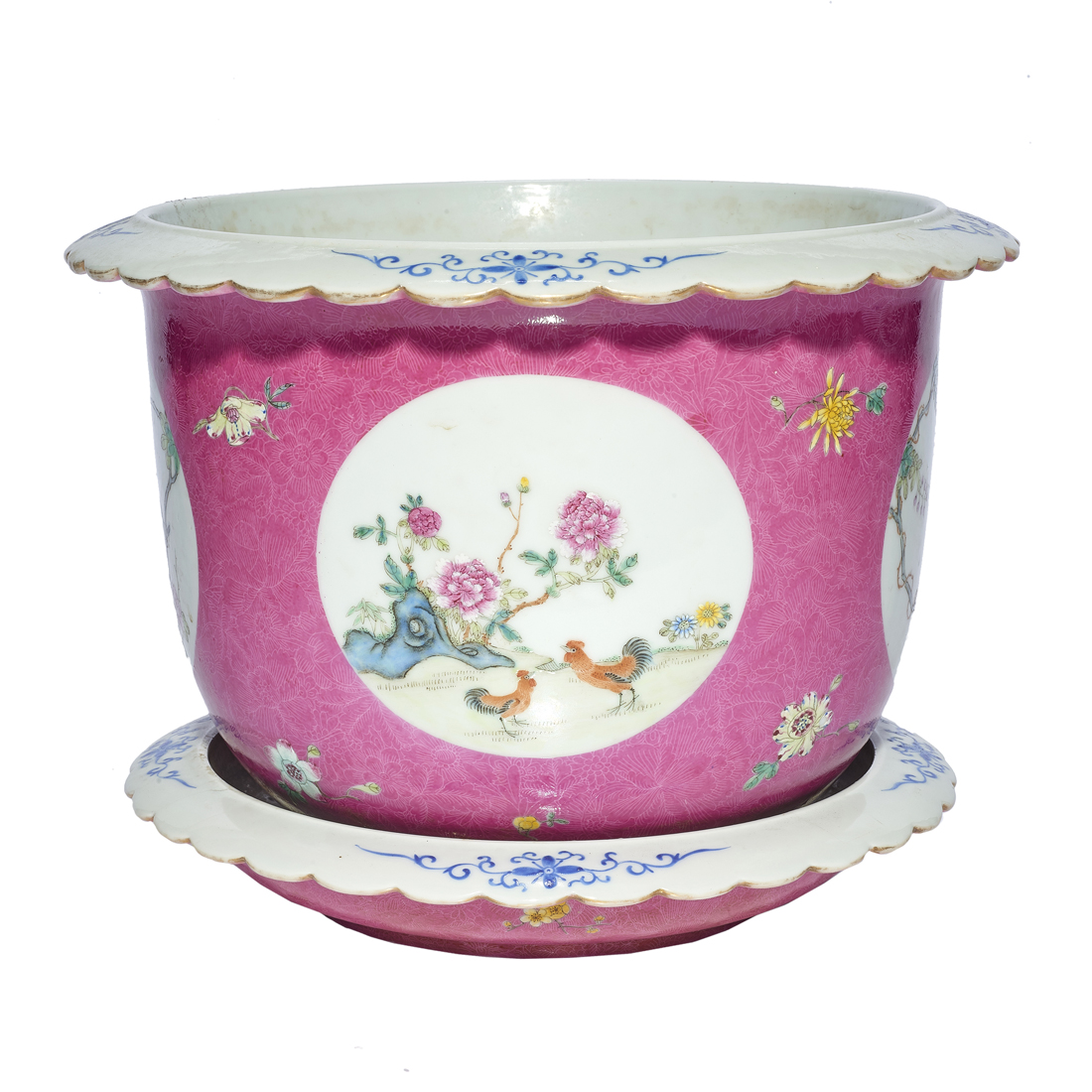 CHINESE FAMILLE ROSE PLANTER AND 2d313a