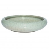 CHINESE CRACKLE GLAZED LOW BOWL 2d314f