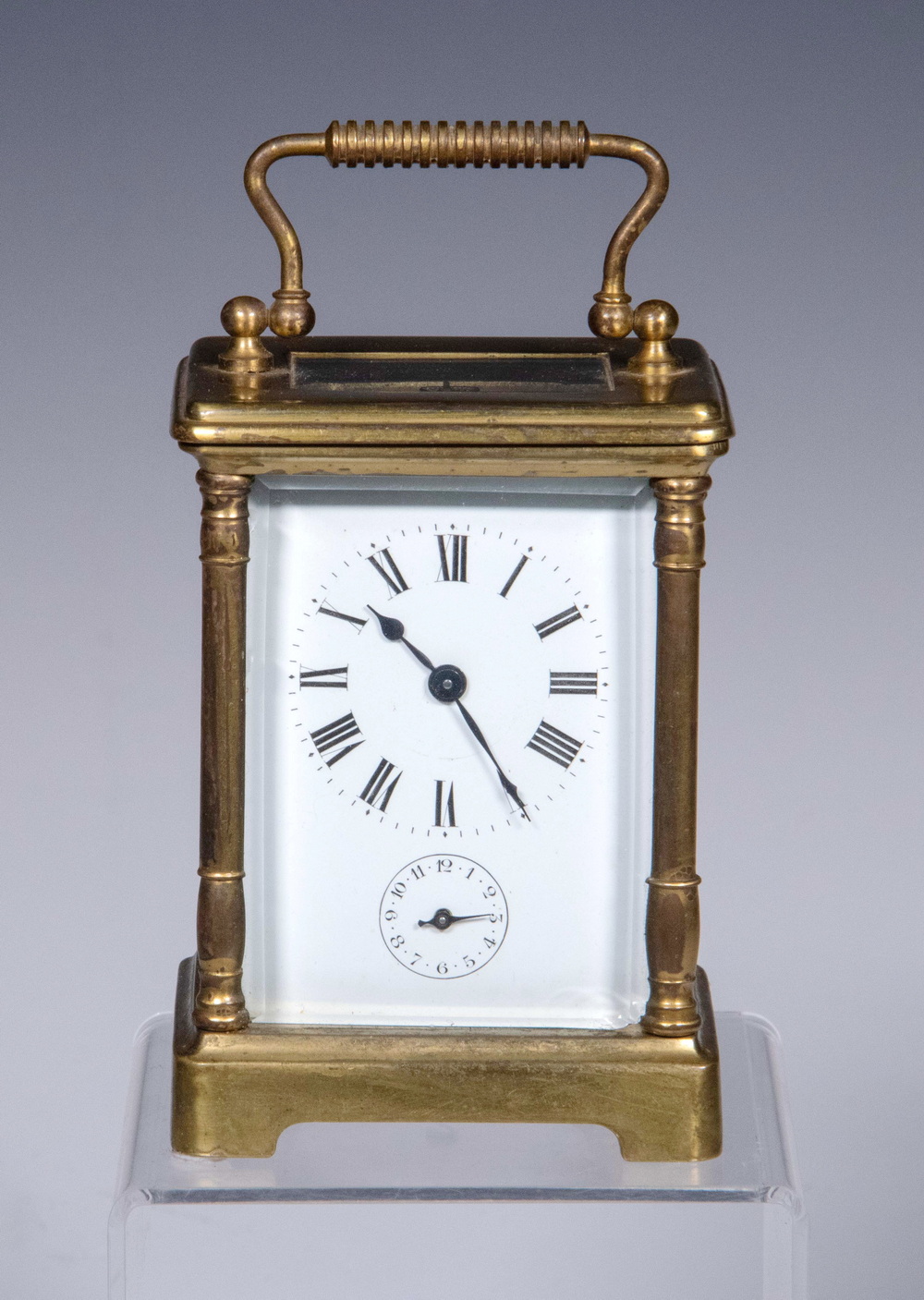 BRASS CARRIAGE CLOCK WITH ALARM 2d677e