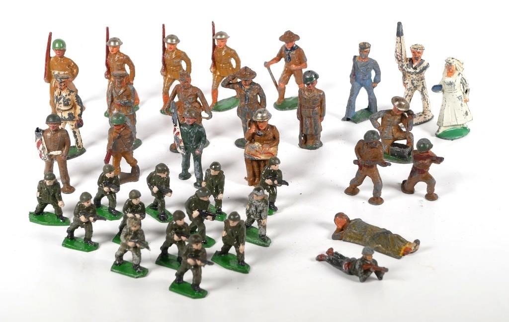 LEAD SOLDIERS ARMY FIGURES MANOIL 2d6884