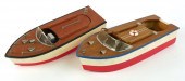 TWO VINTAGE TOY BOATS BATTERY OPERATED