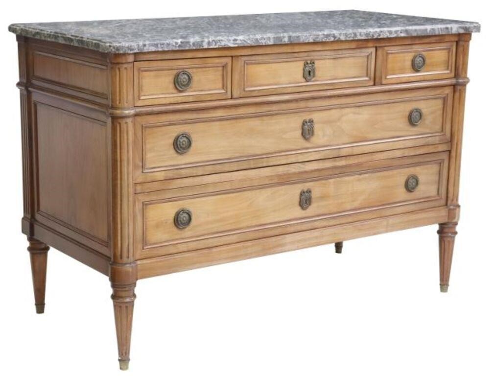 FRENCH LOUIS XVI STYLE MARBLE TOP 2d6a72