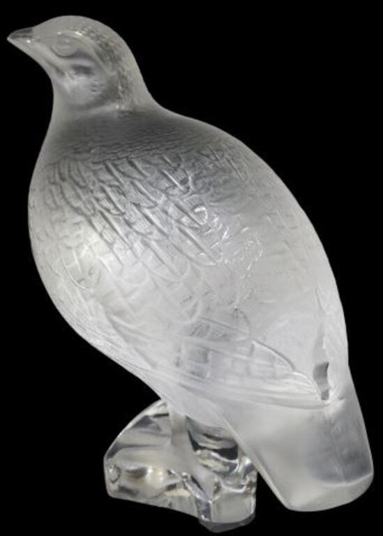 LALIQUE FROSTED ART CRYSTAL WORRY 2d6bc3