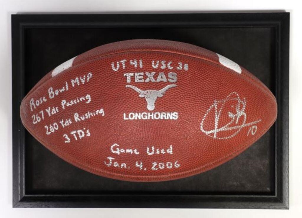 U OF TEXAS VINCE YOUNG SIGNED ROSE 2d6c08