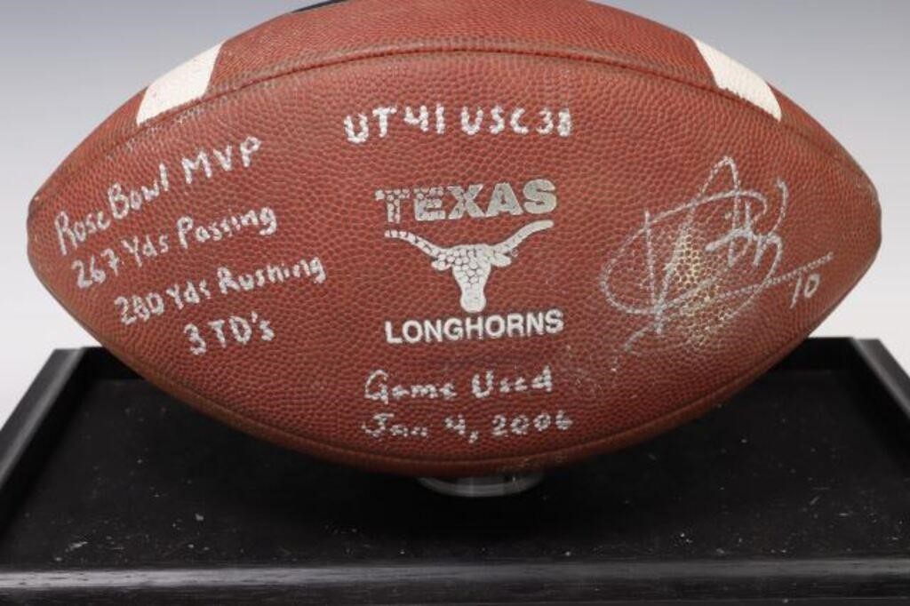 U OF TEXAS VINCE YOUNG SIGNED ROSE 2d6c09