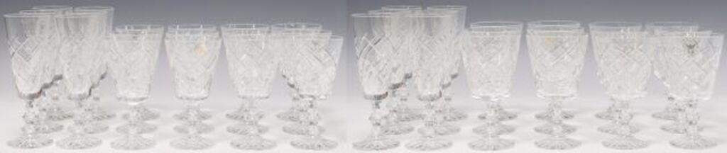  36 FRENCH CRYSTAL STEMWARE SERVICE lot 2d6c28
