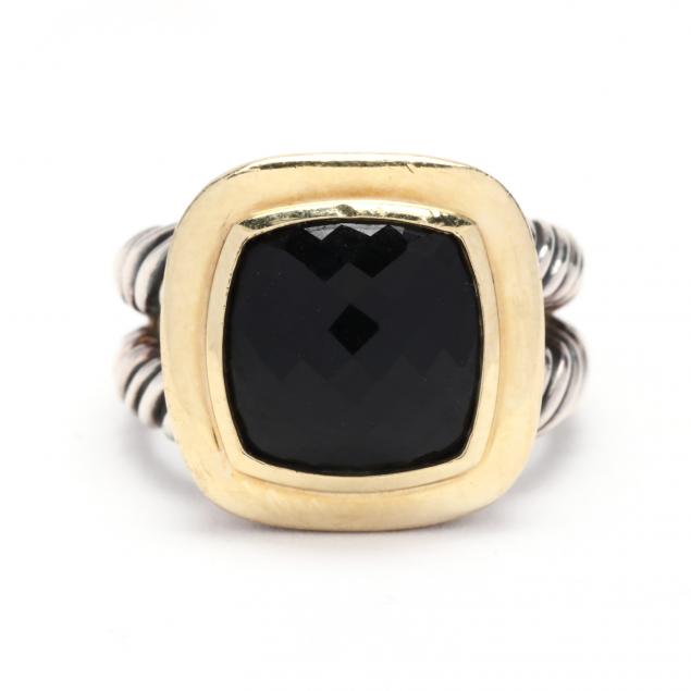 STERLING SILVER GOLD AND ONYX 2d6f88