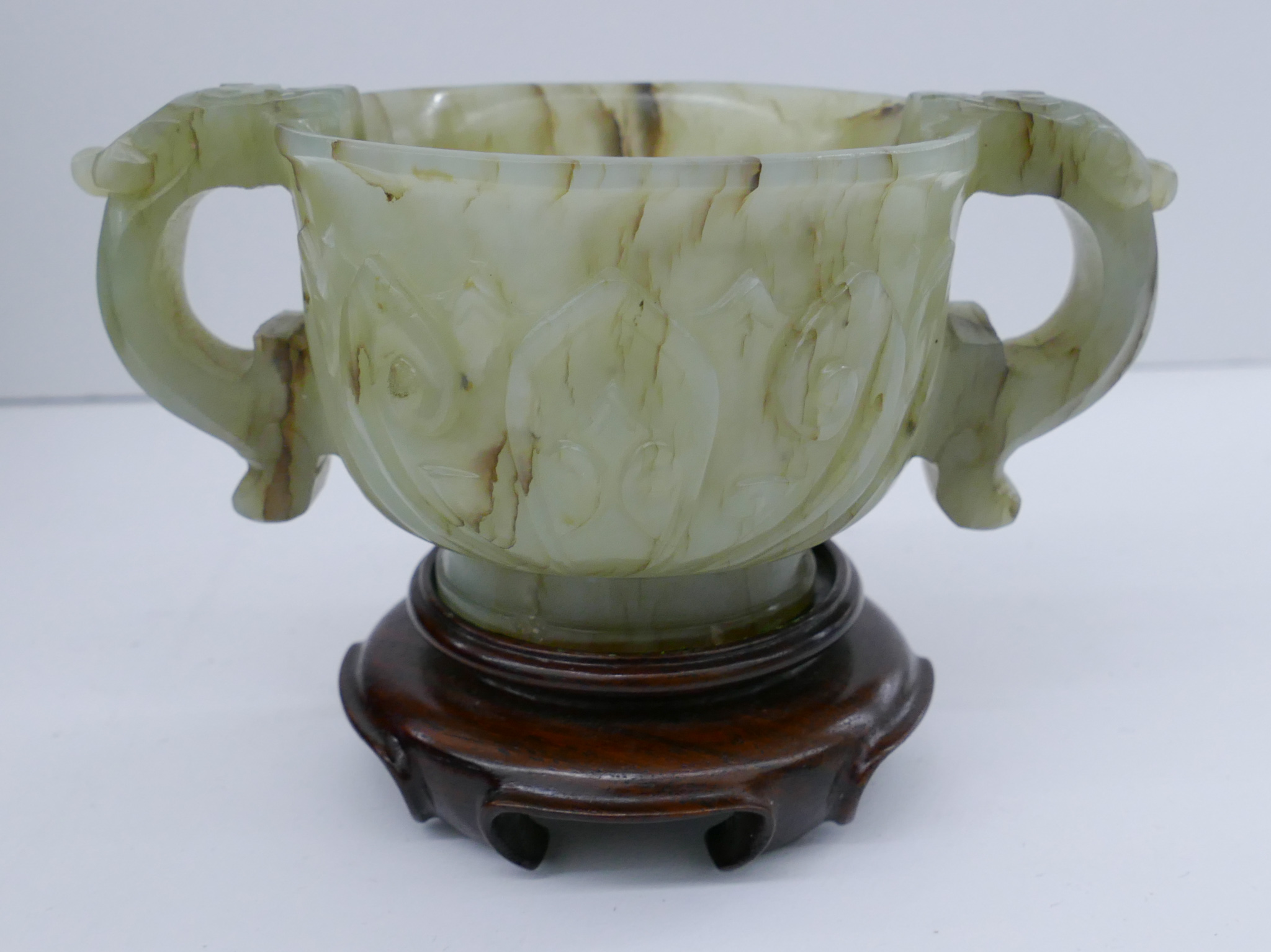 Chinese Qing Jade Libation Cup 2d7341