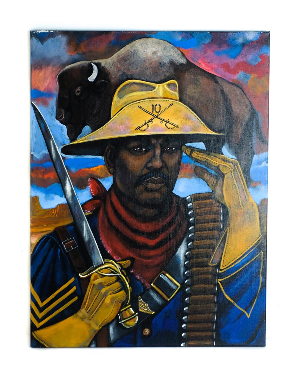 AFRICAN AMERICAN BUFFALO SOLDIER 2d5207