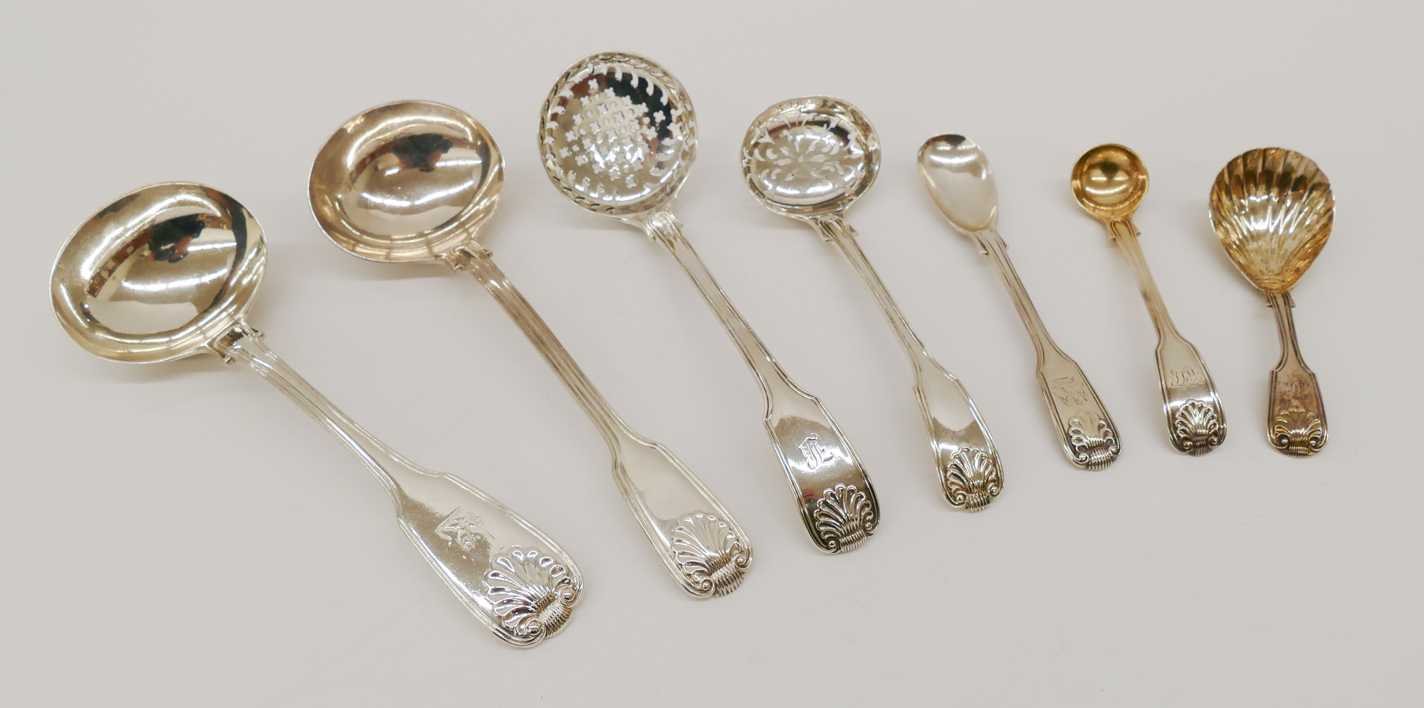 7pc Antique English Sterling Spoons  2d9934