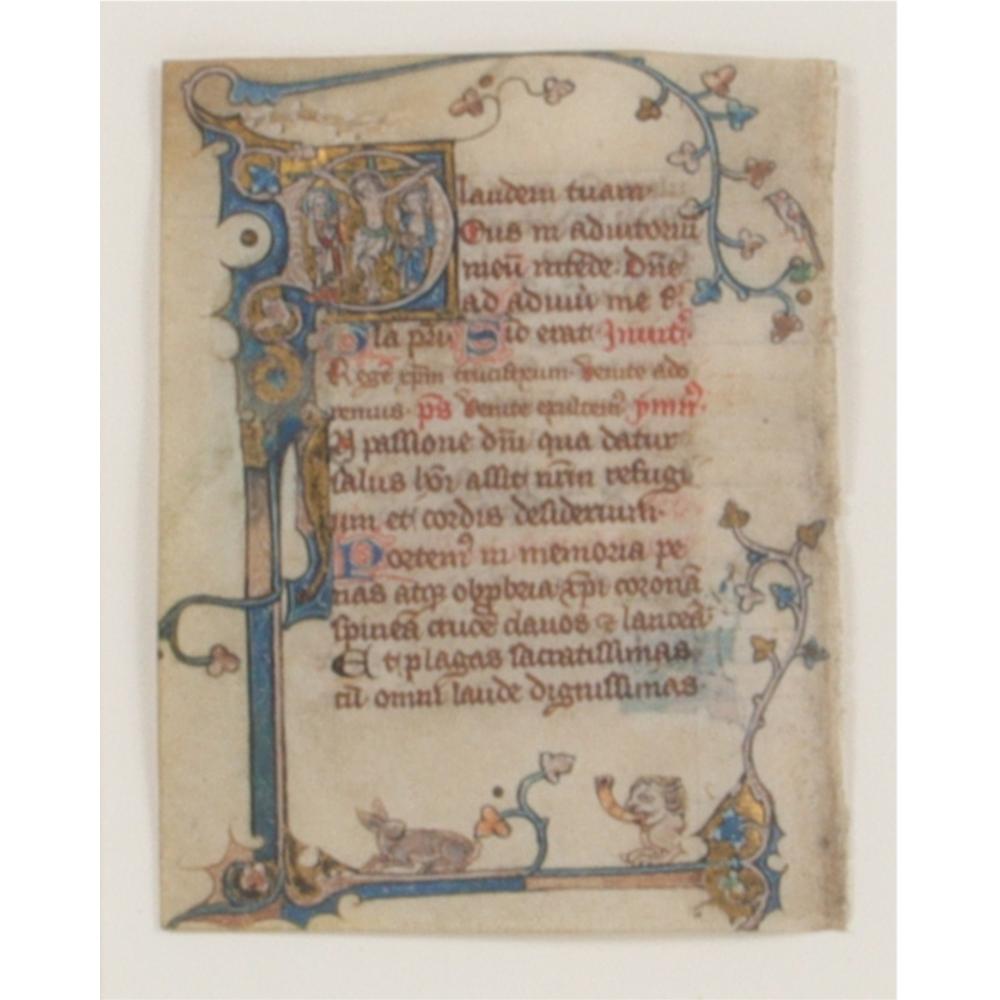 HAND PAINTED MANUSCRIPT LEAF FROM 2d79f2