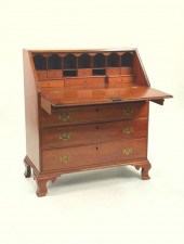 AMERICAN CHIPPENDALE SLANT FRONT CHERRY