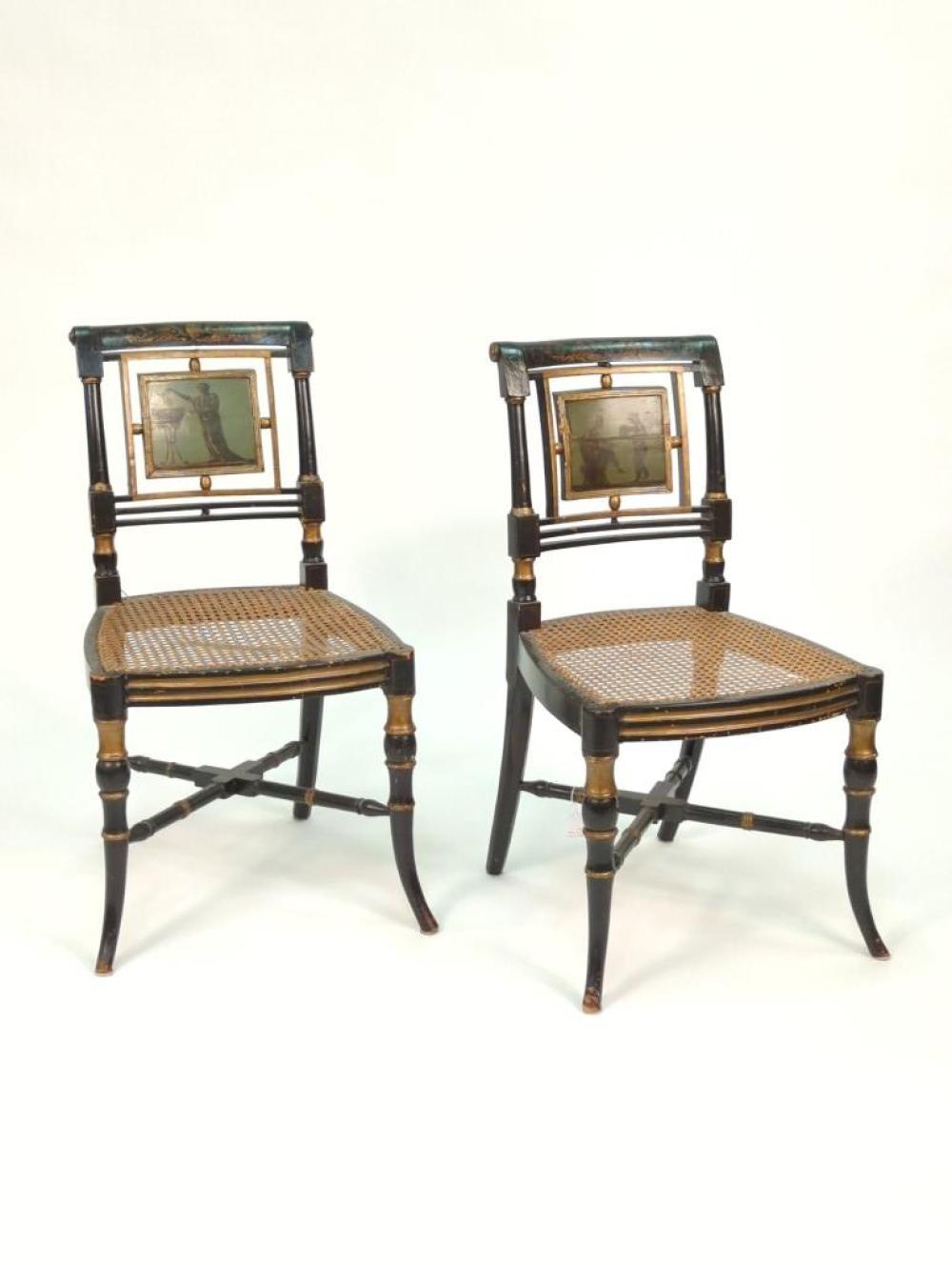 PAIR NEOCLASSICAL EBONIZED AND 2d7a4f