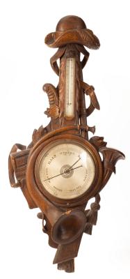A mid 19th Century wheel barometer 2db5f7