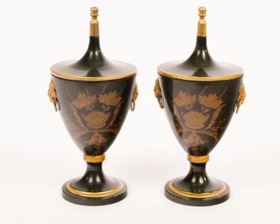A pair of Neoclassical style toleware 2dc206