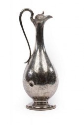 A Victorian silver claret jug, George