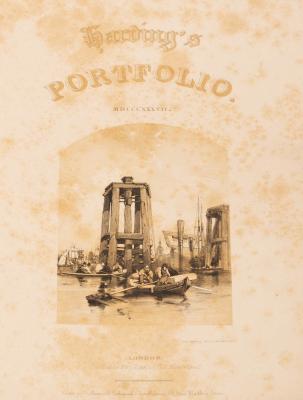 Harding s Portfolio 1837 Folio  2dc309