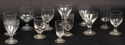 Twelve Victorian wine glasses to 2dc3c0