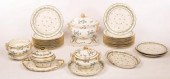 A French porcelain part service decorated