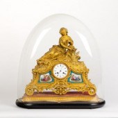 A Napoleon III ormolu and porcelain 2dc481