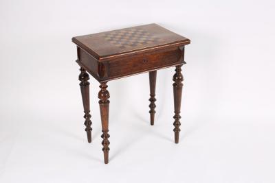 A late Victorian oak gaming table  2dc64d
