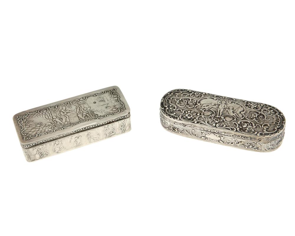 TWO GERMAN STERLING SILVER BOXESTwo 2dacec