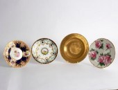 A group of four English porcelain plates,