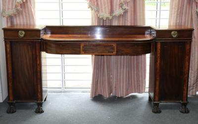 A Regency mahogany pedestal sideboard  2dd7cf