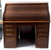 An American oak rolltop desk the 2ddb44