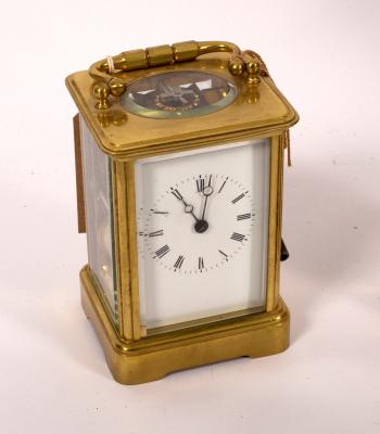 A gilt brass cased carriage clock 2ddf27