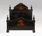 Rococo revival lacquered and paint decorated 49763